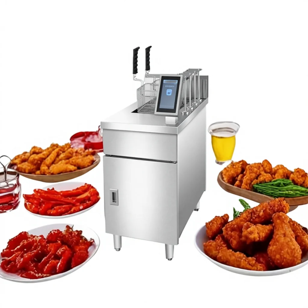 

Commercial Electric Automatic Lifting Single Tank Churros Deep Fryer 30L 220V New or Ud for Hotels Restaurants