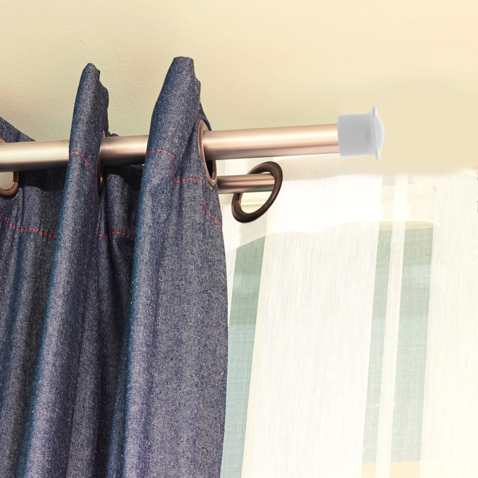 95 Pcs Curtain Rod Seal Rods Pole End Plug Caps Accessories Decorative Ends Finials Stop