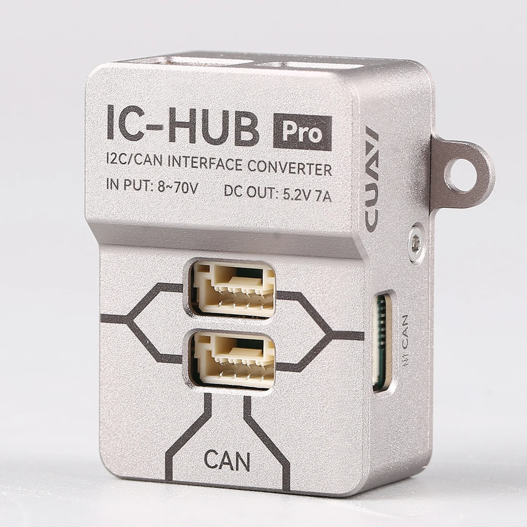 CUAV IC-HUB Pro General Purpose Bus Expansion Module, I2C & CAN Dual Protocol 8-Way Hub with JST 1.25 4P Ports