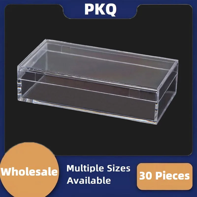 

Clear Acrylic Display Box, Countertop Case, Organizer Stand, Dustproof Showcase for Figures, Toys, Car Model,30 Pc