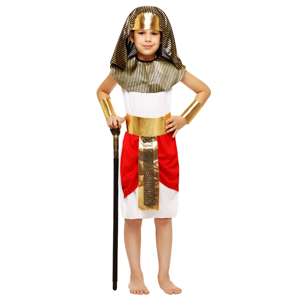 Halloween Kostüme Jungen Mädchen Alte Ägypten Ägyptischen Pharaos Cleopatra Prinz Prinzessin Kostüm für Kinder Kinder Cosplay