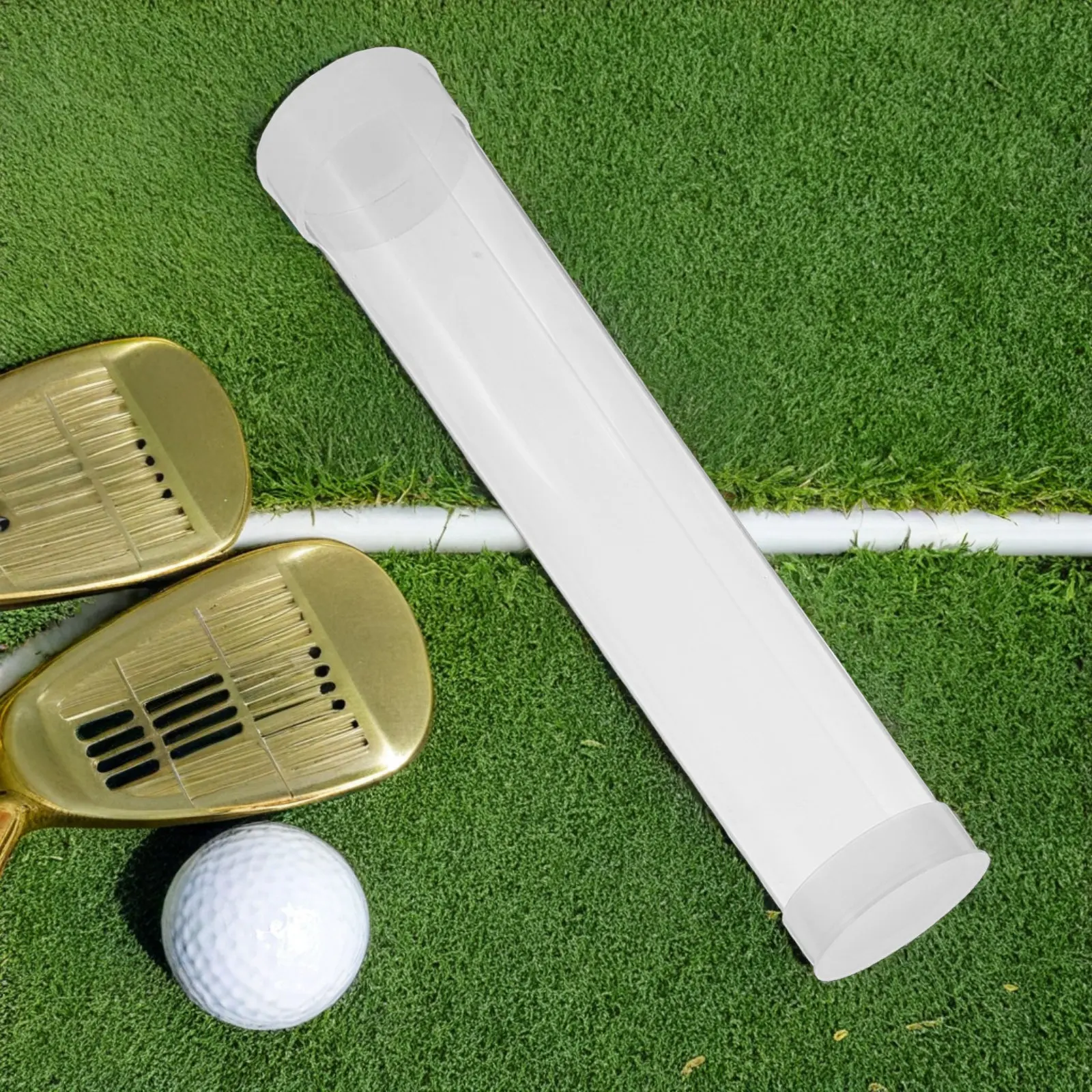 4Pcs Transparent Golf Ball Storage Case Clear Organizer Tubes Moisture-Resistant Display Cylinder for Practice Balls Storage Box