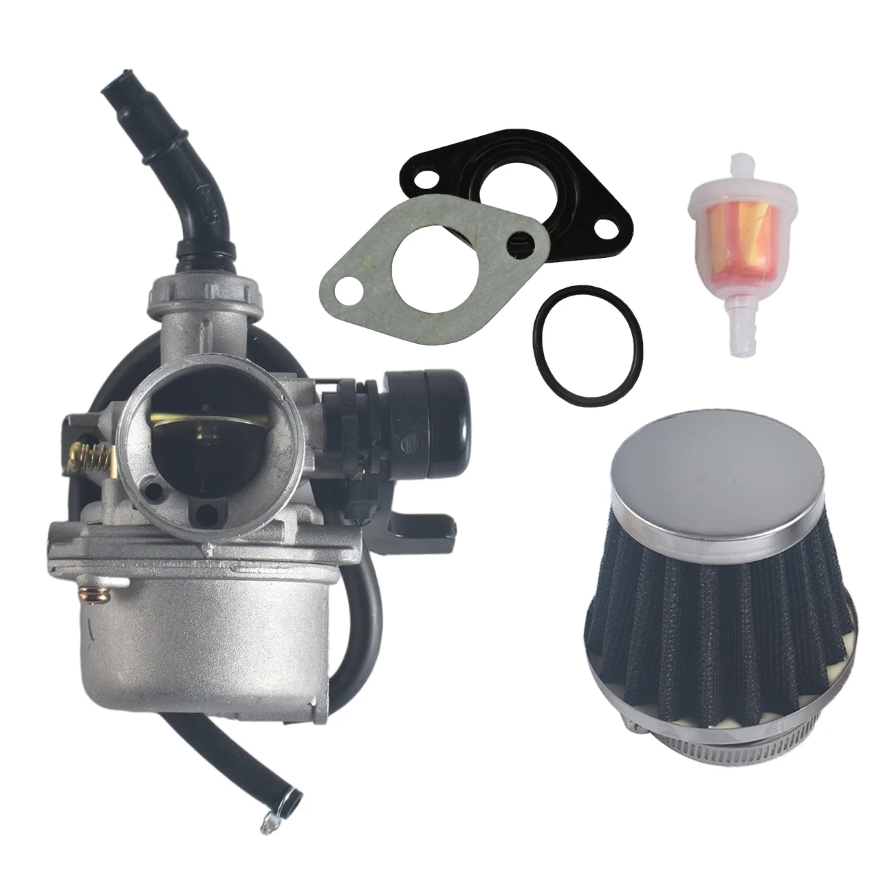 PZ19 Carburetor With 35mm Air Filter Fuel Filter Kit For 50cc 70cc 80cc 90cc 110cc 125cc ATV Dirt Pit Bike