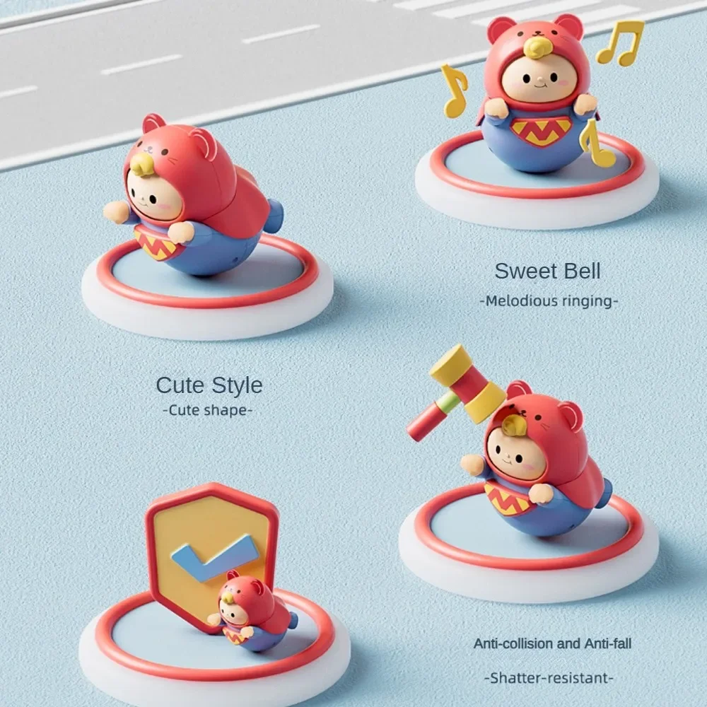 1-5PCS 아기 장난감 유아 6 개월 귀여운 슈퍼맨 텀블러 장난감 어린이 진정 딸랑이 균형 돼지 0-3 세 아기 선물