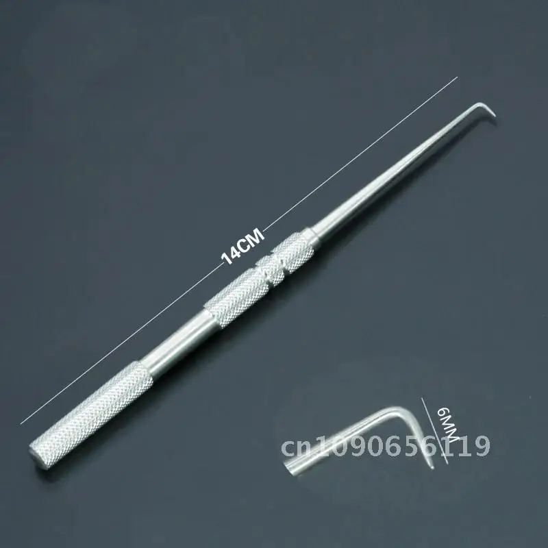 1pcs Surgical Wire Hook Stainless Steel Eyelid Tool Beauty Plastic Surgery Surgical Instrument sharp head pull hook