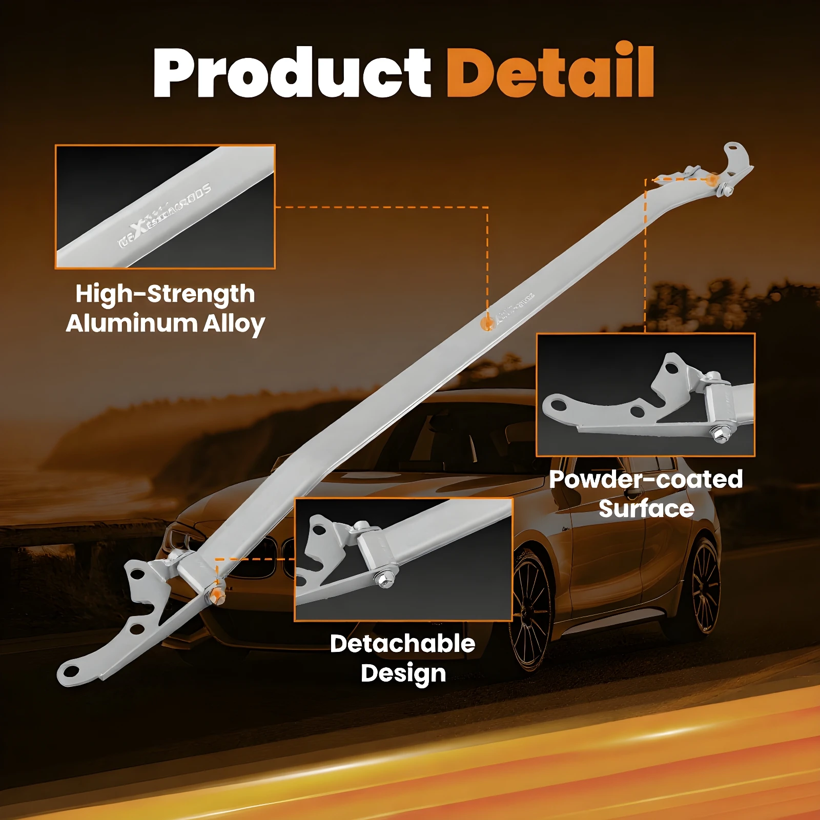 

Front Upper Strut Bar Tower Brace for BMW 2Series 2014-2018 F22/F23 for BMW 4Series 2014-2018 F32/F33/F36