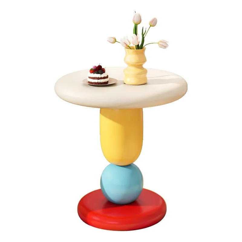 Home Decor Macaron-colored Stone Sculpture Coffee Table Storage Containers Home Decoration Room Furniture Resin Crafts Gifts
