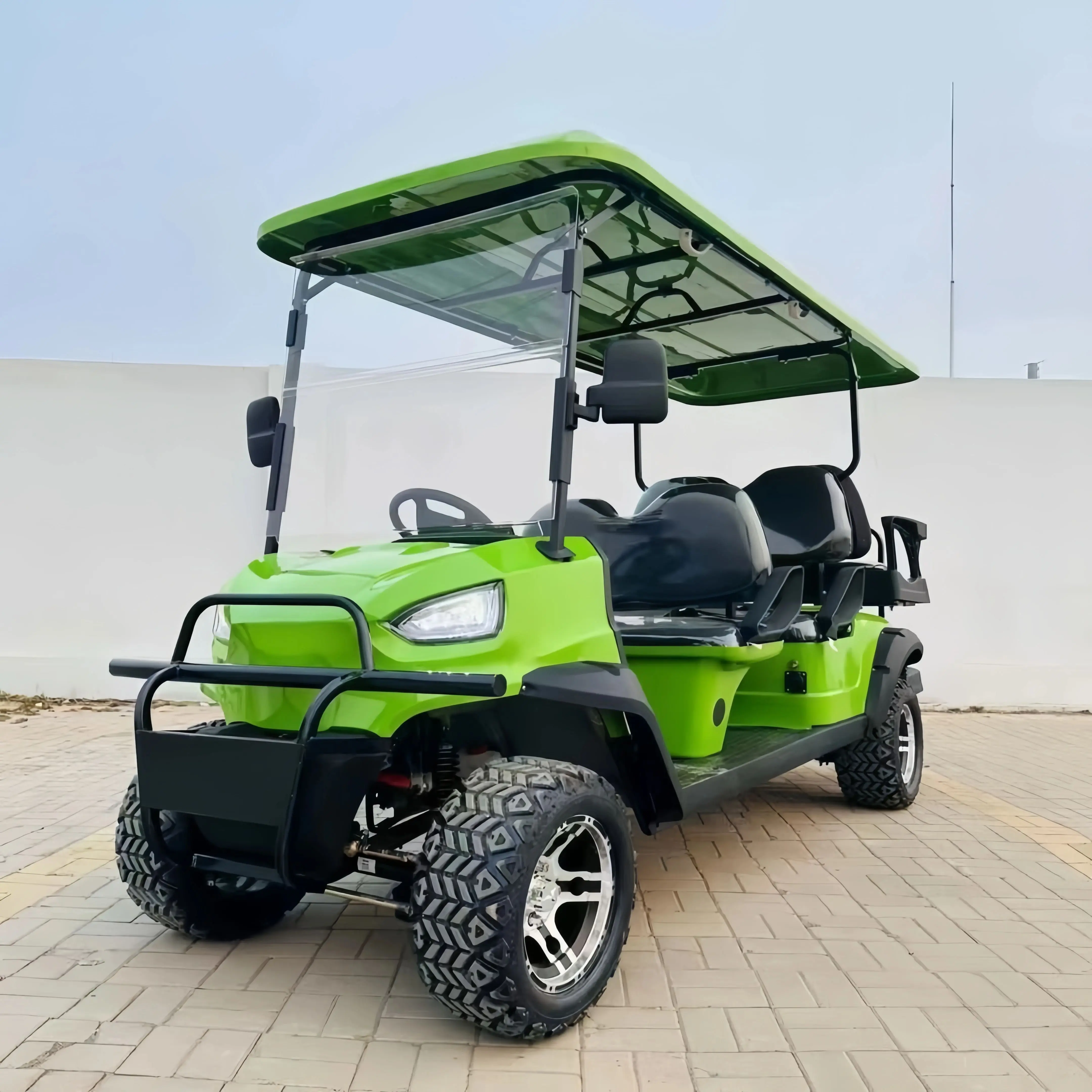 Sightseeing 6 Seater Golf Car High Chassis Lithium Battery Electric Golf Cart