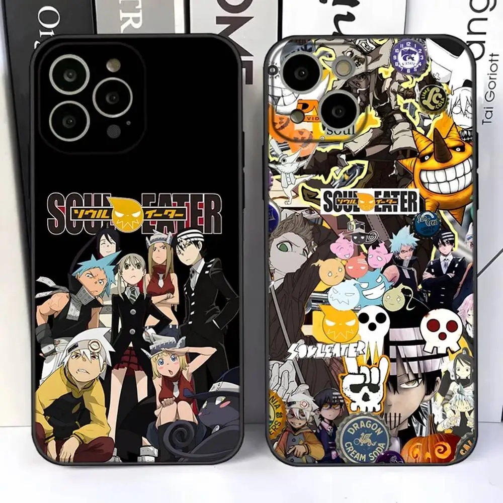 

Anime S-Soul Eater Phone Case For iPhone 17,16,15,14,13,12,11 Plus,Pro,Max,Air,XR,XS,X,7,8 SE,Mini Silicone Soft