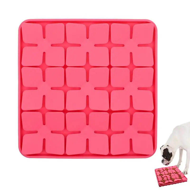 Dog Food Mat Durable And Safe Dog Play Mat Sniffing Training Pad Easy To Use Pet Licking And Sniffing Mat For Cat And Dog