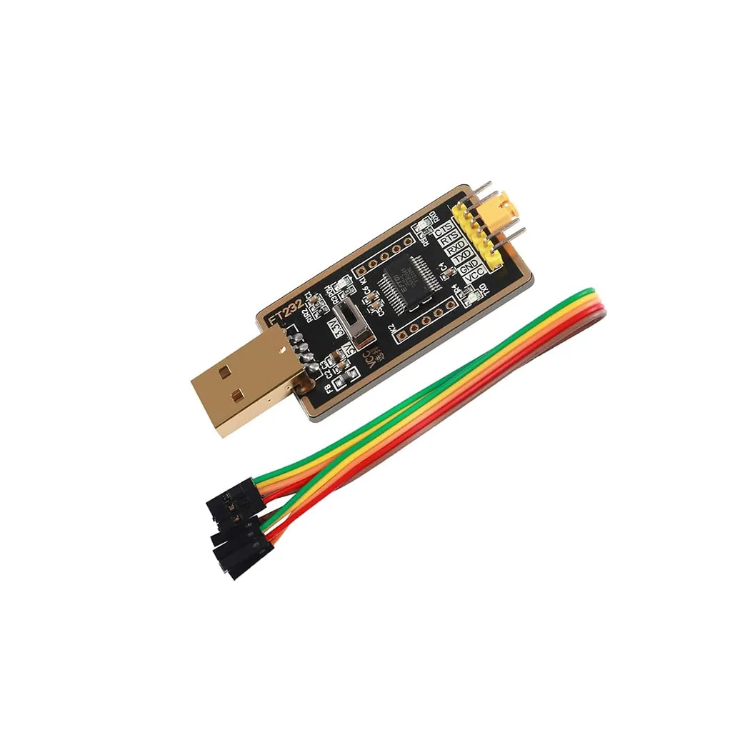 Adaptador USB a TTL FT232R FT232RL, convertidor USB a serie con FTDI UART compatible con Windows 10 8 7 XP Vista Windows CE Mac