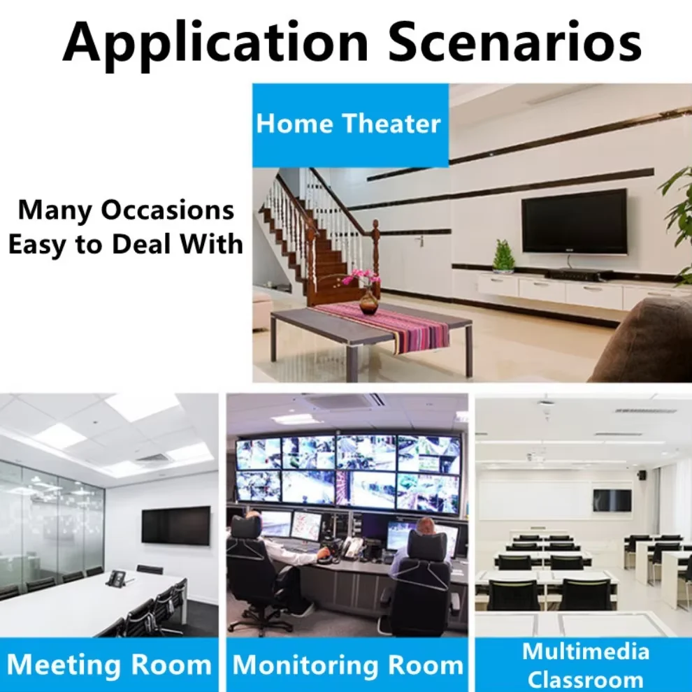 موسع HDMI 60 متر 1080P HDMI إلى RJ45 موسع شبكة متوافق مع HDMI بواسطة CAT5e CAT6 LAN موسع لأجهزة الكمبيوتر المحمول PS4 TV Box PC