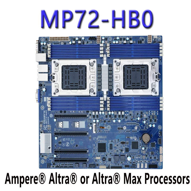 For Gigabyte MP72-HB0 (rev.3.0)  Motherboard Ampere Altra or Altra Max Processors  DDR4 Tested Well bofore Shipping MP72-HBO