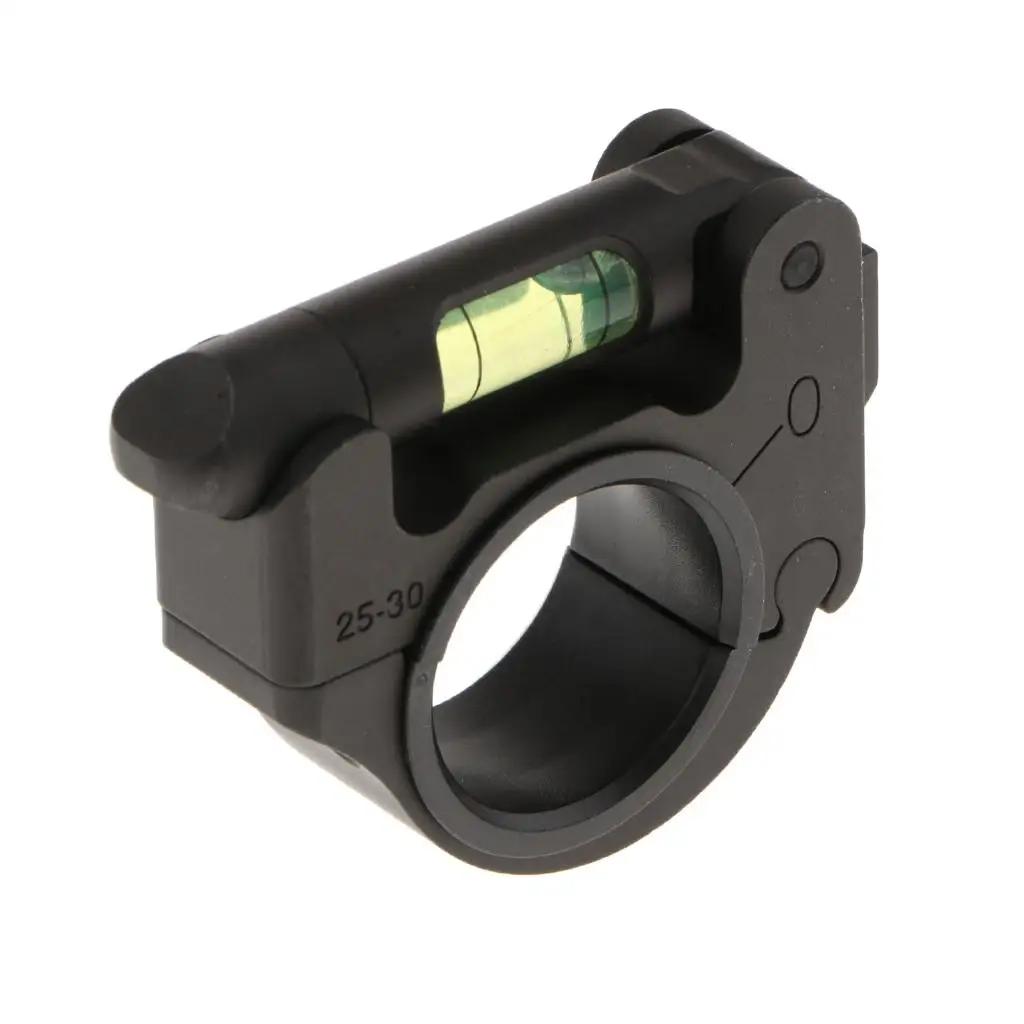 Aluminum Alloy Spirit Level Mount Bubble Fixture Adjustable Clamp for 30mm/25.4mm Rings Tube