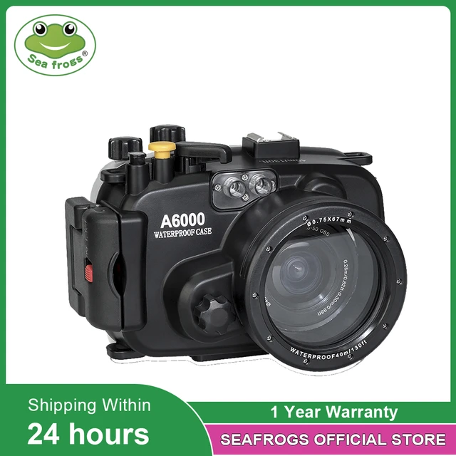 ソニーa6000用防水ケース,水中カメラ用保護ケース,40m,ダイビング,写真,16〜50mm - AliExpress