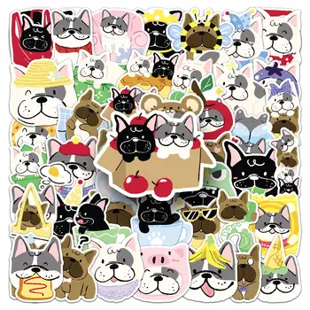 10/30/50 張裝 法國鬥牛犬貼紙 創意塗鴉狗狗卡通貼紙 冰箱 行李箱 筆記型電腦 吉他 汽車 自行車 貼紙 兒童玩具 8 最佳銷售 鬥牛犬貼紙 - №3