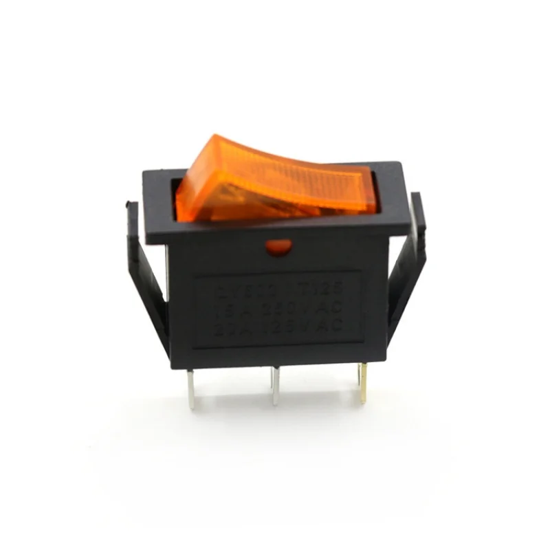 4 Colors LED Light Illuminated 3 Pins 2 Position ON/Off AC 20A/125V 15A/250V SPST Mini Boat Rocker Toggle Switch