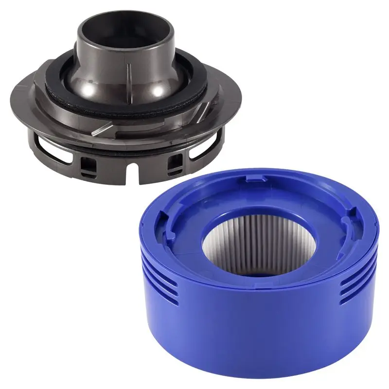 ABRE-For Dyson V7 V8 Accesorios para Aspiradora, Cubierta Trasera del Motor, Kit de Filtro Trasero, Piezas de la Cubierta Trasera del Motor