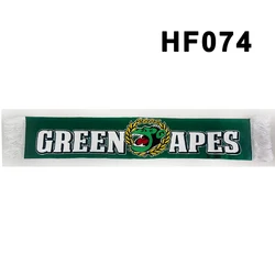 100*20cm Size MHFC Green Apes Maccabi Scarf Double-faced Knitted HF074