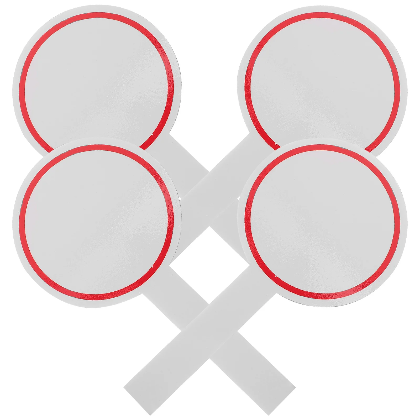 4 قطع من سبورة بيضاء محمولة للمناسبات - لوحة نتائج إسفنجية قابلة لإعادة الاستخدام من جانب واحد، لوحات مجداف للمسح الجاف للتحكم في لعبة التصويت