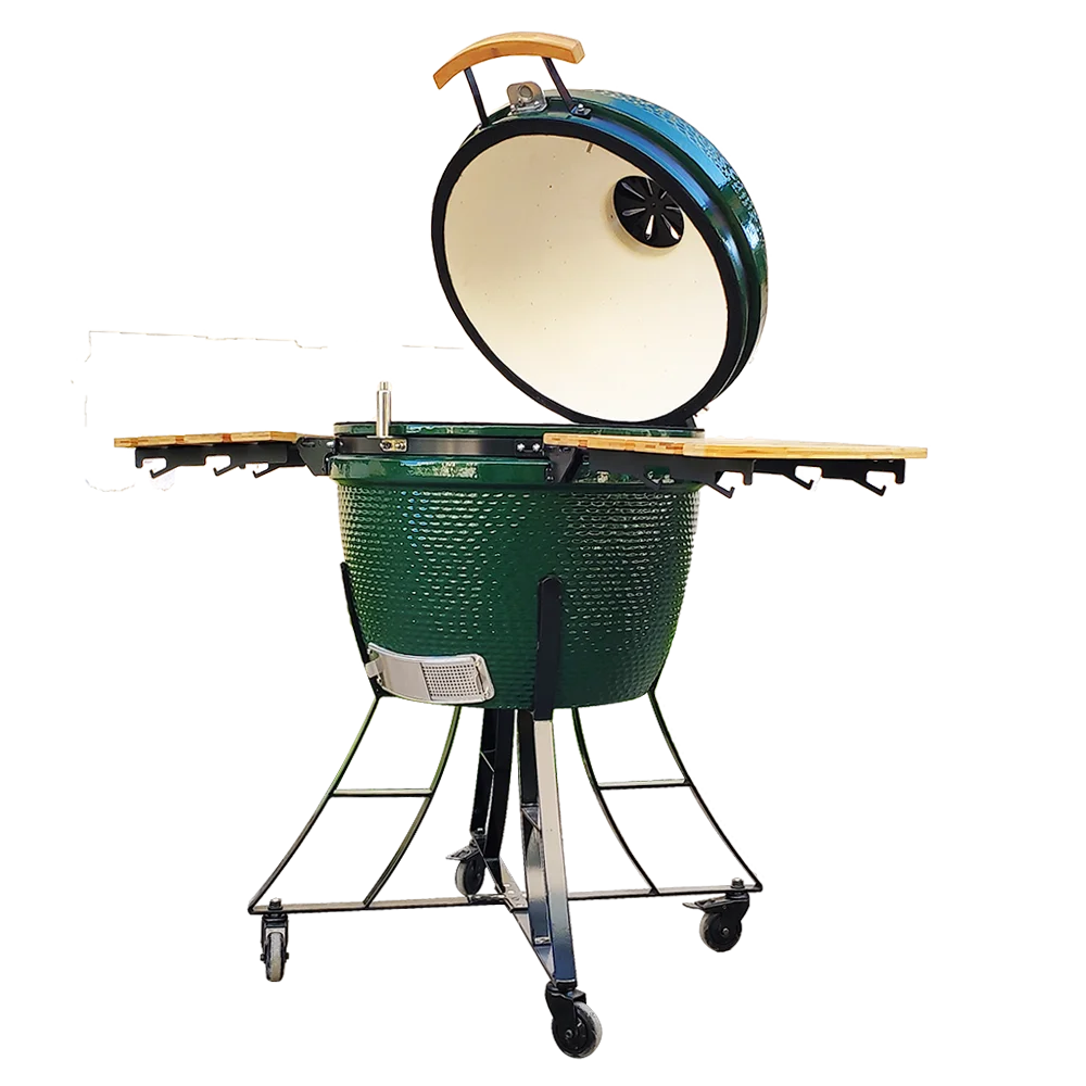 

Auplex Big Green Kamado Grill 24 Inch Large Charcoal Ceramic Bbq Egg Outdoor Grill Kitchen