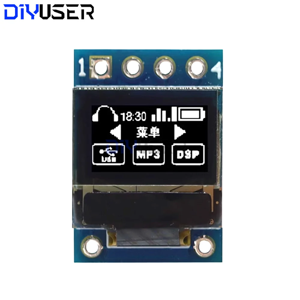 SSD1306 OLED Display 0.42 Inch White 72x40 Pixel I2C SPI Interface Module for Arduino Raspberry Pi DIY Development Board