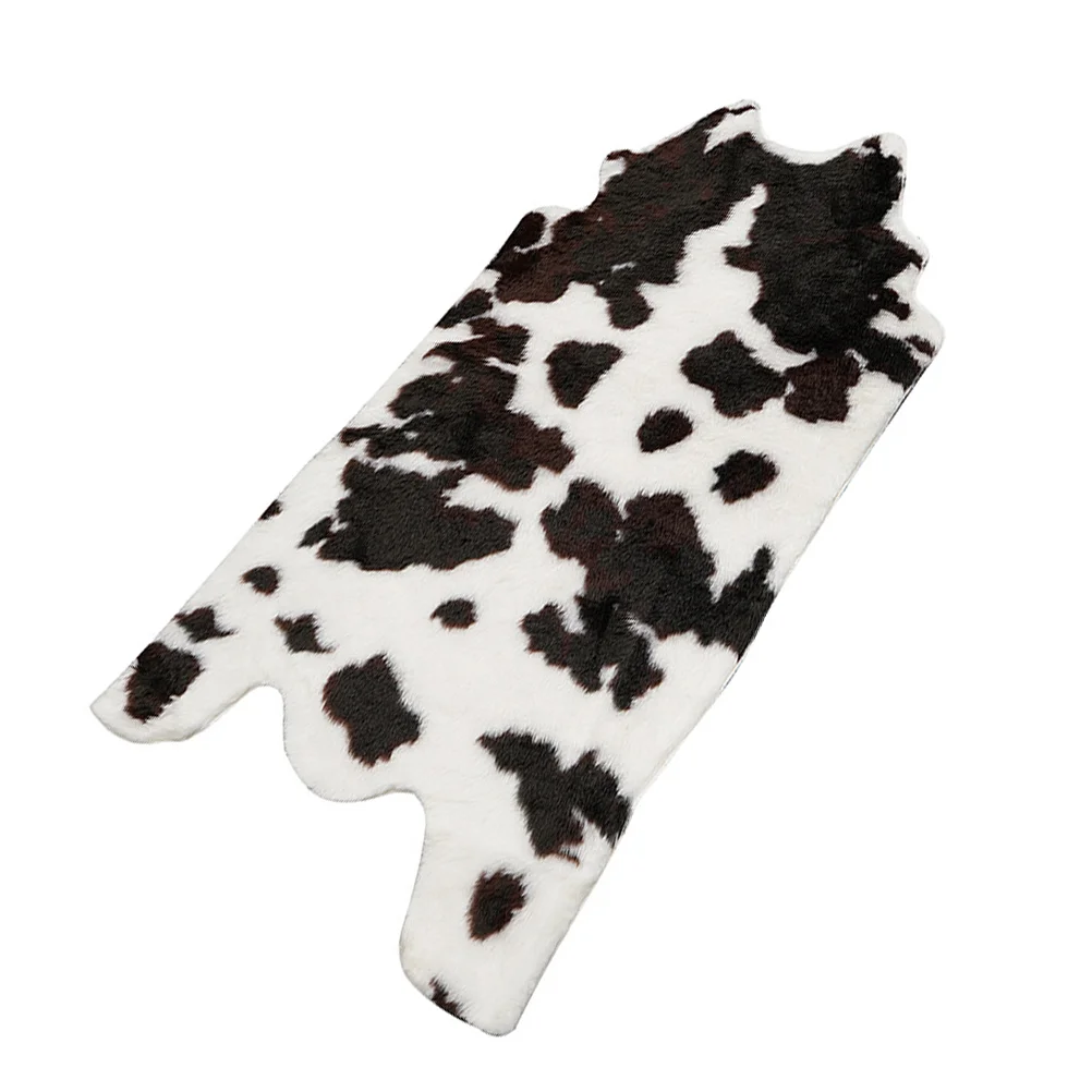 

Non-slip Cow Rug Outdoor Mats Area Rugs Plush Shaggy Polyacrylonitrile Fiber (acrylic) Ground Printed Floor