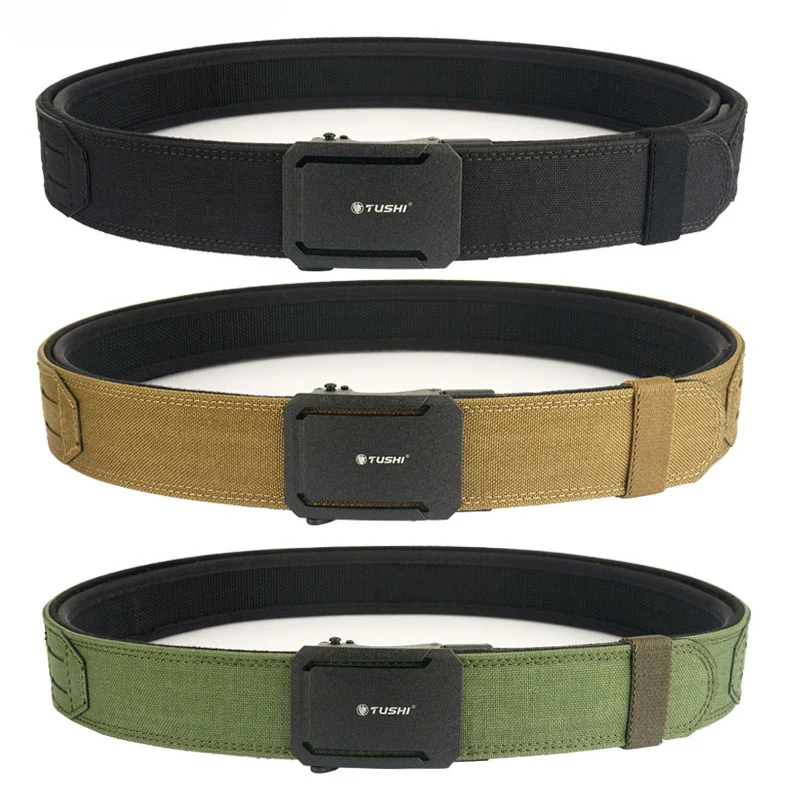

4.3CM Outdoor Work Waistband Automatic Buckle Nylon Multifunctional Training Belt