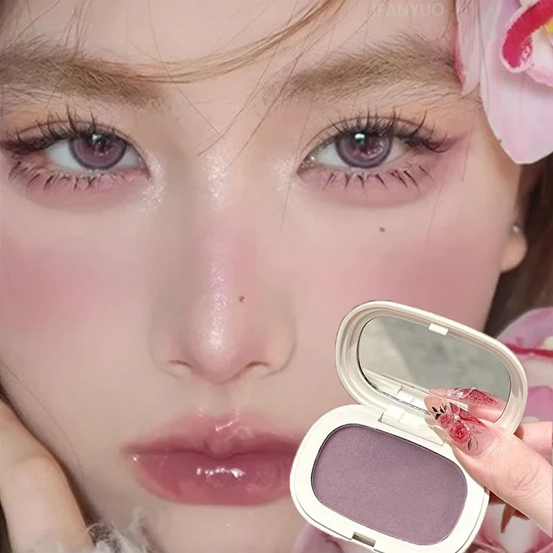 Enkele kleur Blush Zijdeachtige textuur Hoge kleur Geen poedergevoel Lage verzadiging Langdurige natuurlijke matte Blush Crème Gezichtsmake-up