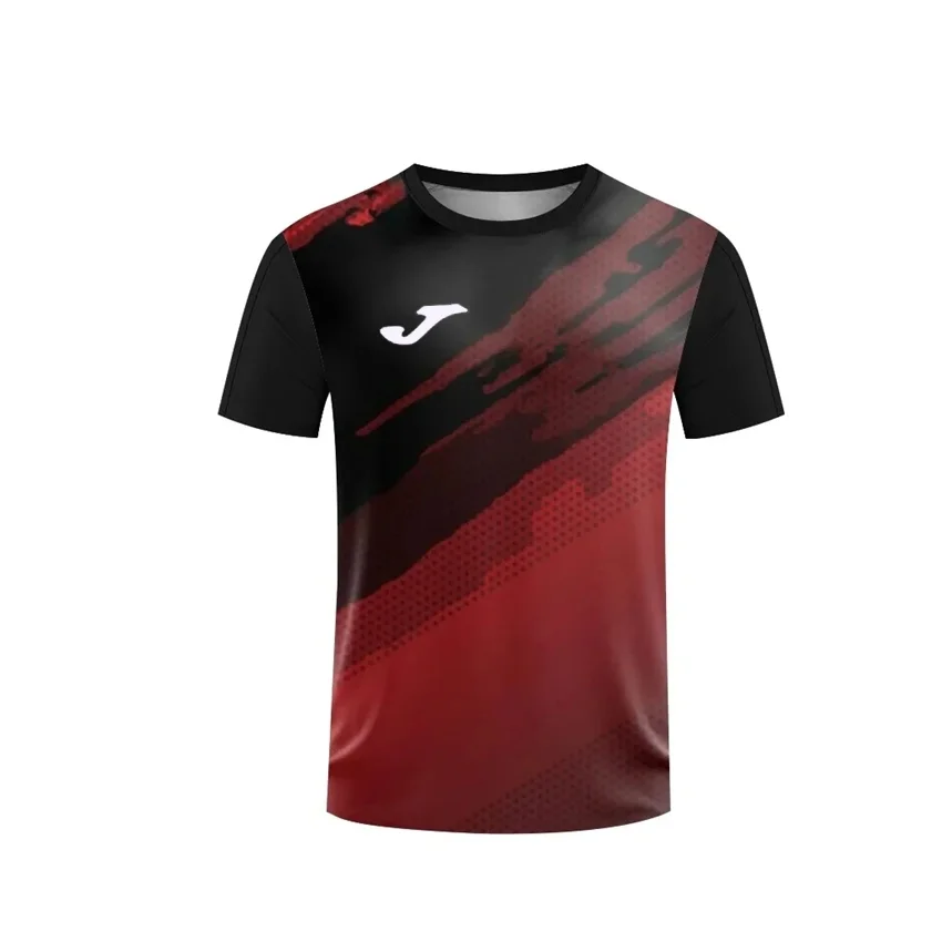 Camiseta de hombre de la marca JOMA, ropa deportiva de bádminton, camiseta cómoda y transpirable de verano de secado rápido, top deportivo holgado con estampado 3D