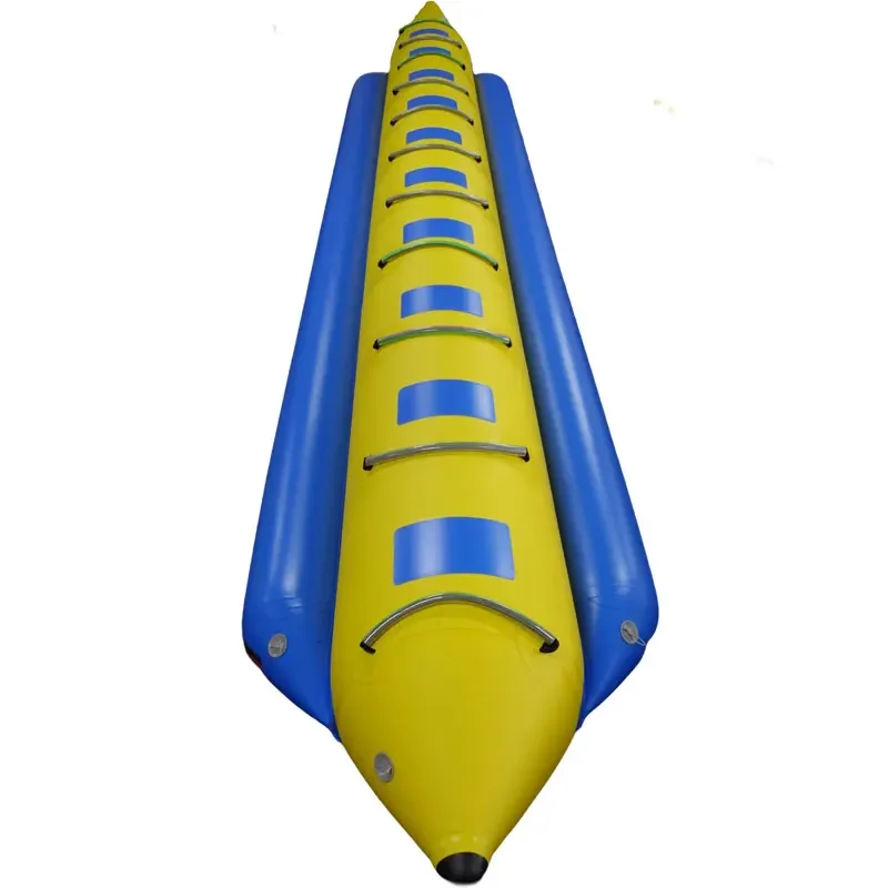 Classic Design 8 Person Portable 0.9mm PVC Tarpaulin Water Sports Inflatable Banana Boat