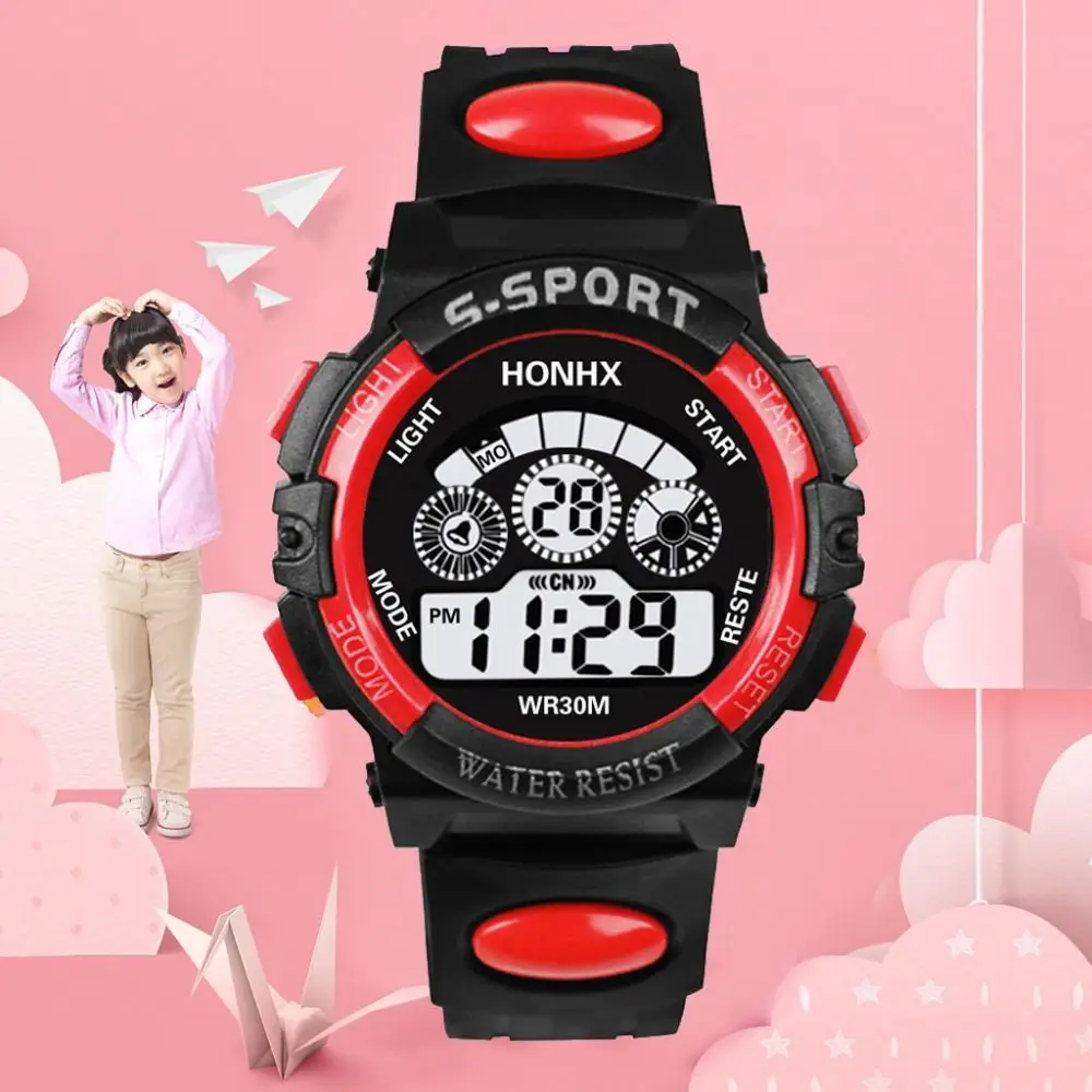 New Luminous Children Electronic Watch Shock Resistant Lightweight Kids Digital Watch Student Watch for Boys and Girls