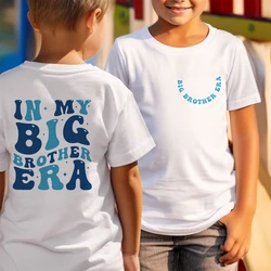 Retro in My Big Brother Era Kids Tee Brother Shirts Promoted To Big Bro Funny Toddlershort Sleeve Tee Tops Outfits