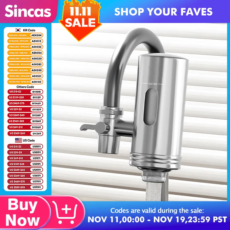 Faucet Water Purifier Filter Home Tap Water Filter Direct Drinking Front Universal 10-Layer Filtration Chlorine Odor Removal