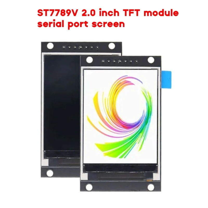 Display da 2,0" Serie Basic ST7789V Schermo resistivo LCD-TFT Display 240RGBx320 Adatto per cruscotto, applicazioni domestiche