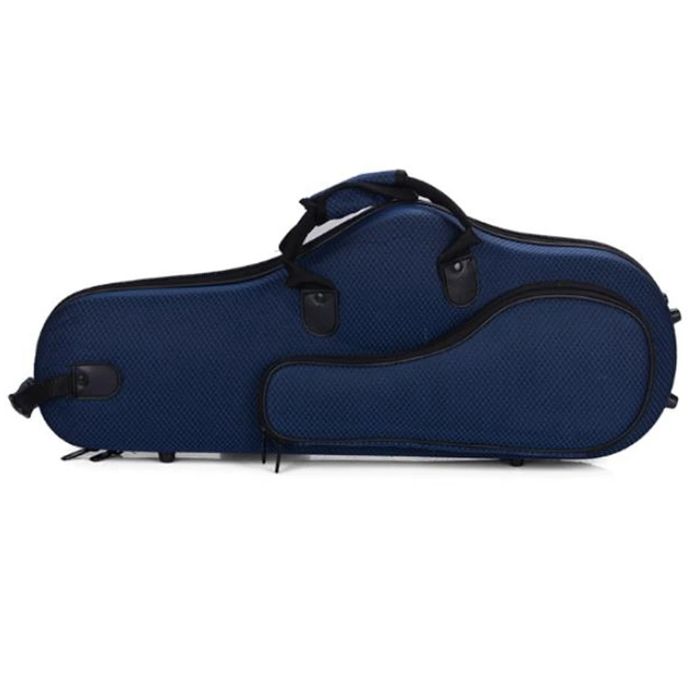 Water-Resistant Oxford Fabric Alto Saxophone Big Bag Box Sax Soft Case with Adjustable Shoulder Strap-Blue Color