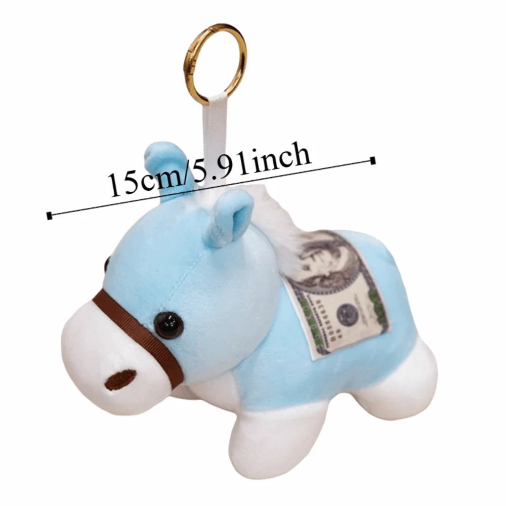 พวงกุญแจตุ๊กตาโพนี่ดีไซน์การ์ตูนน่ารัก สไตล์น่ารัก ขนาดเล็ก ตุ๊กตาสัตว์นุ่มๆ หลากสีสันสดใส ของตกแต่งเทศกาล