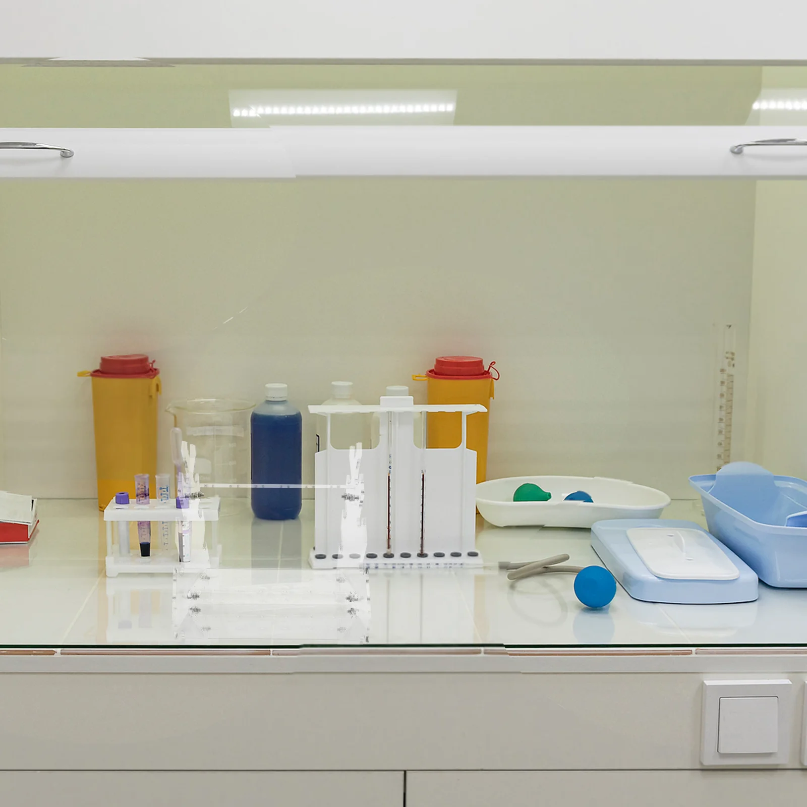 

Pipette Rack Holder for Experiments Laboratory Tool Tube Racks Support Stands Transparent Holders