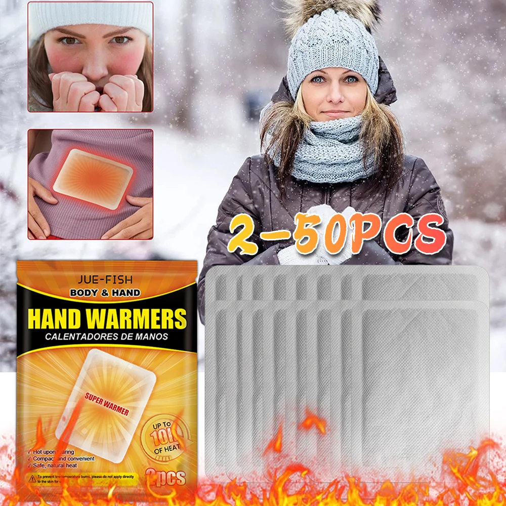 2-50 Stück Einweg-Hand wärmer Value Pack selbst erhitzend kälte beständig Winter im Freien wärmende Bauch Erwärmung Patch warme Körper Patch