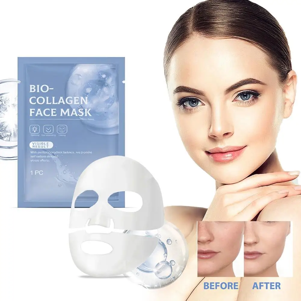 New Bio-Collagen Real Deep Moisturizing Mask Anti Aging Night Mask Firming Nourish Brightening Skin Care