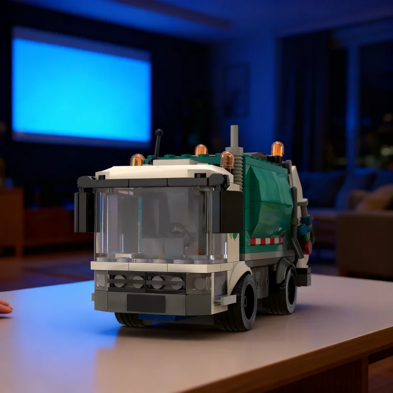 

270pcs MOC Recycling Truck MOD City Traffic Model Building Blocks Creative Gift DIY Display Decor Adult Premium Kids Desk Home