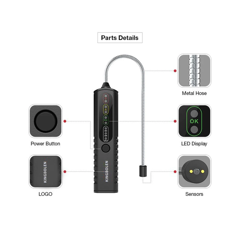 High Sensitivity Probe With Multiple LED Indicators Brake Fluid Tester BF100 For DOT3/DOT4/DOT5.1 Automotive Liquid Testing Tool