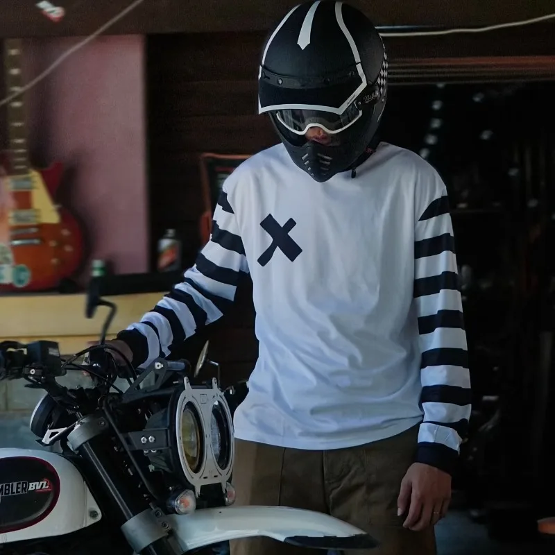 Summer White Motorcycle Off-Road Riding Suit, Downhill, Quick-Dry Clothing