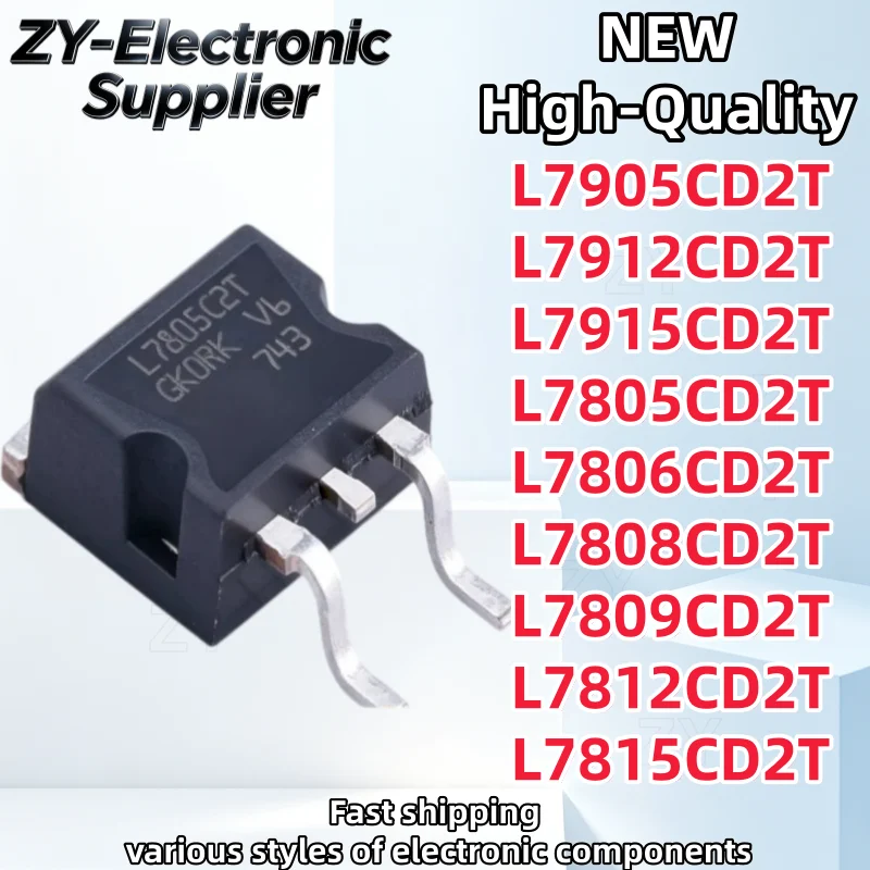 10Pcs 100% New L7805CD2T L7812CD2T L7905CD2T L7912CD2T L7915CD2T L7806CD2T L7808CD2T L7809CD2T L7815CD2T TO-263 In Stock