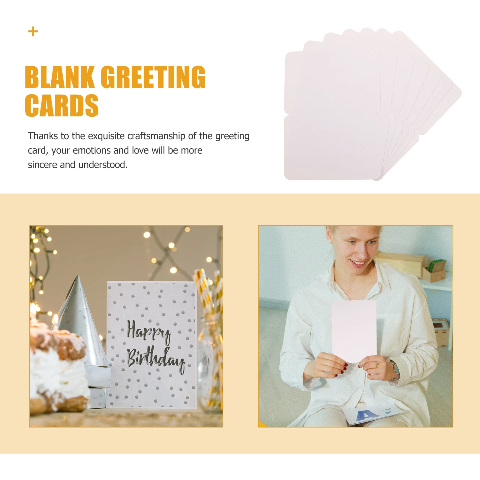 50 قطعة كرافت فارغة خمر Diy بها بنفسك رسالة بطاقات للحزب مهرجان هدية بطاقات المعايدة السائبة للطي نعمة بطاقة كرافت ورقة هدية #1