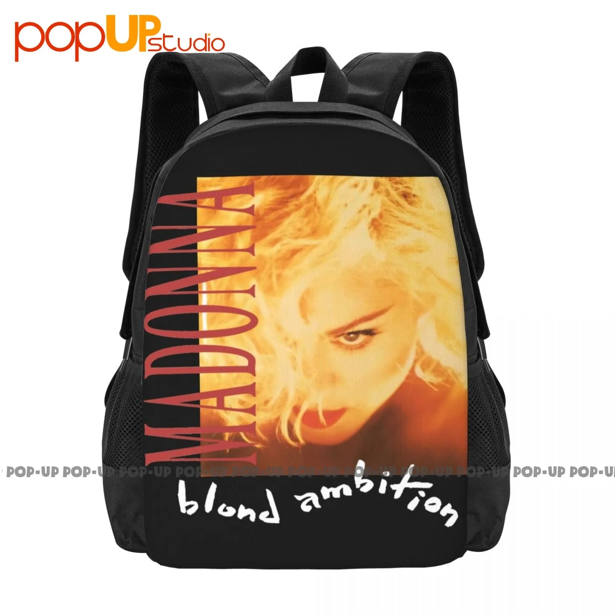 1990 Madonna Blond Ambition World Tour Concert Backpack Large Capacity Print Beach Bag Sports Bag Clothes Backpacks