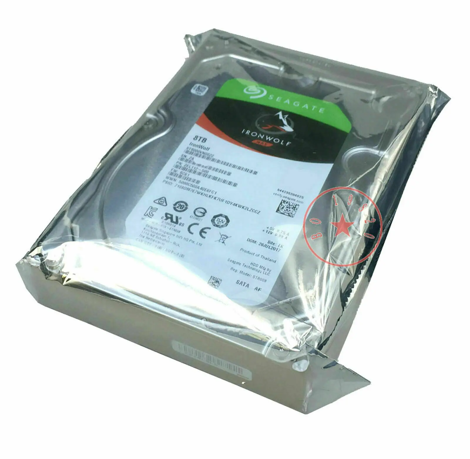 For Seagate IronWolf 8TB 7200RPM 256MB Cache 3.5" HDD SATA 3 ST8000VN0022 Hard Drive 100% Tested Fast Ship