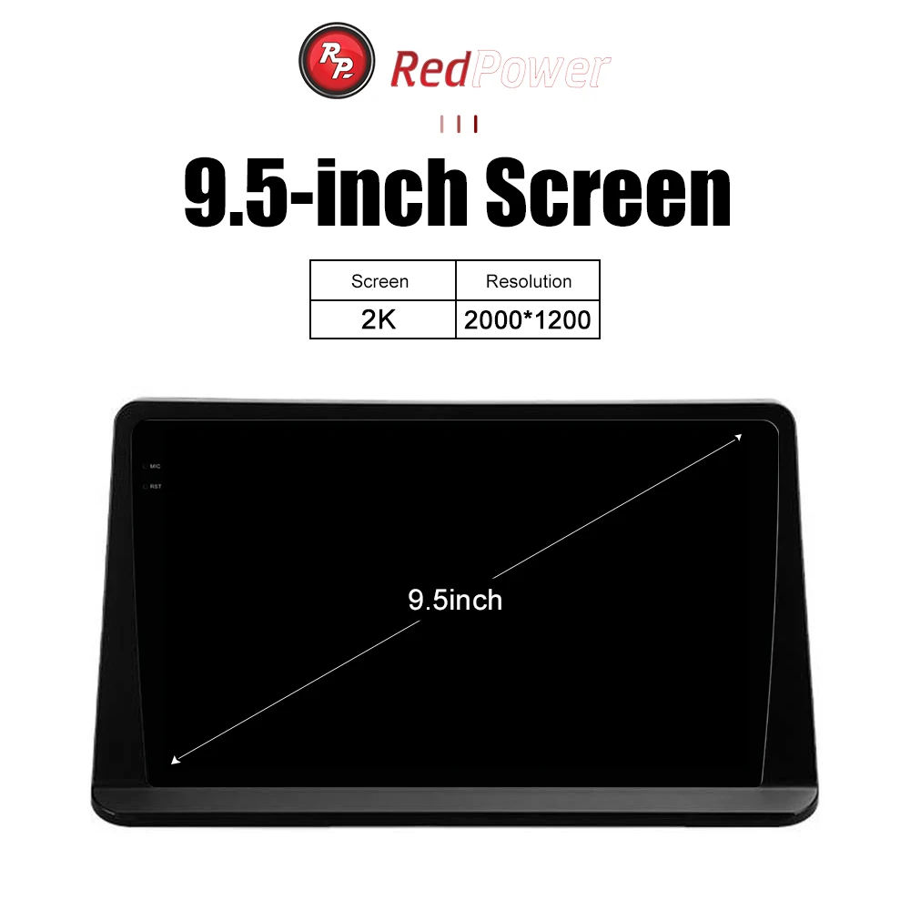 Redpower 2K hi-fi car radio for Mitsubishi Pajero V30 V40 V20 1991 2004 9.5 inch Android Car DVD screen CarPlay DSP