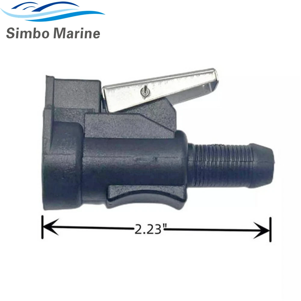 3/8 Fuel Line Connector 176445 for OMC Johnson Evinrude Outboards Engine Fuel Hose 775641 Replaces Sierra 18-8092