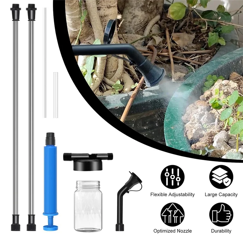 موزع أداة توزيع مسحوق الحديقة A84E، منفضة أرضية دياتومي قابلة للتعديل، بخاخ مسحوق داخلي وخارجي #4